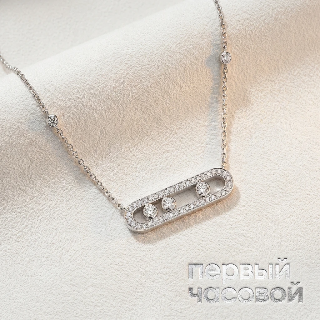 Купить украшение Messika Move Pavé Move pavé diamond necklace 3994: в наличии в Москве!