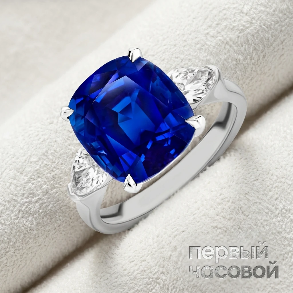 Купить украшение Studio jewelry Кольцо с сапфиром 17,62 сt. "Royal Blue" : в наличии в Москве!