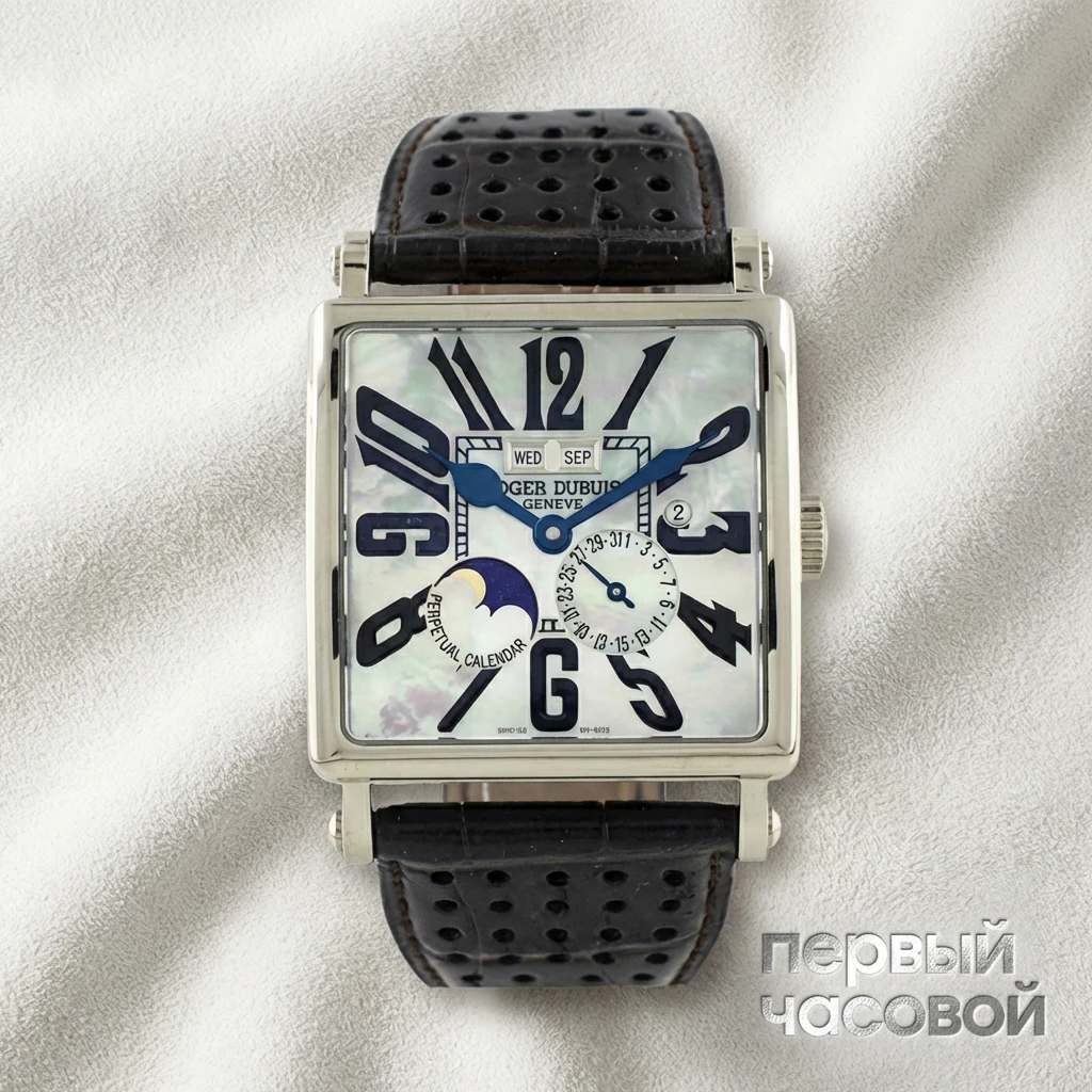 Купить элитные часы Roger Dubuis Golden Square Perpetual Calendar G40 5739: в наличии в Москве!