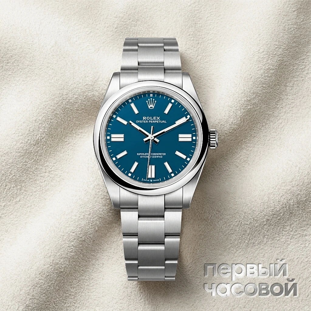 Купить элитные часы Rolex Oyster Perpetual 41 Mm Med Blue Dial 134300: в наличии в Москве!