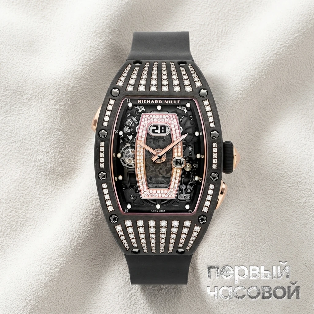 Купить элитные часы Richard Mille TPT® Rose Gold and Diamonds RM037: в наличии в Москве!