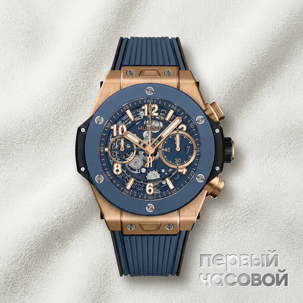 Купить элитные часы Hublot Big Bang Unico King Gold Blue Ceramic 441.OL.5181.RX: в наличии в Москве!