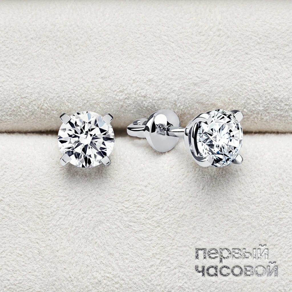 Купить украшение Studio jewelry Серьги 0,32/0,32 Ct. I/Vs1 : в наличии в Москве!