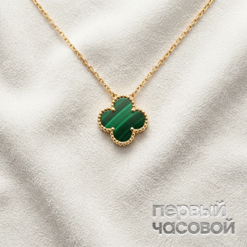 Купить украшение Van Cleef &amp; Arpels Vintage Alhambra Pendant Malachite VCARO9VA00: в наличии в Москве!