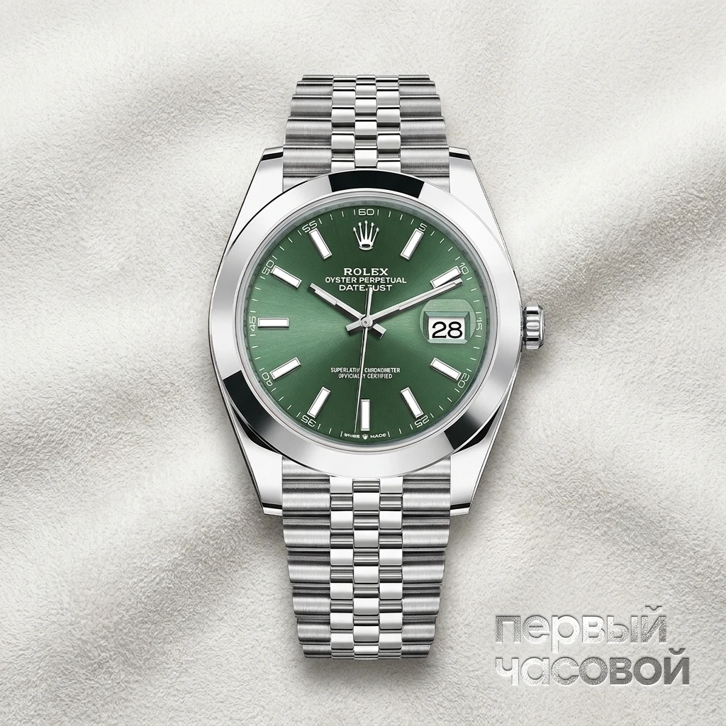 Купить элитные часы Rolex Oyster Perpetual Datejust 41 Mm Mint Green 126300: в наличии в Москве!