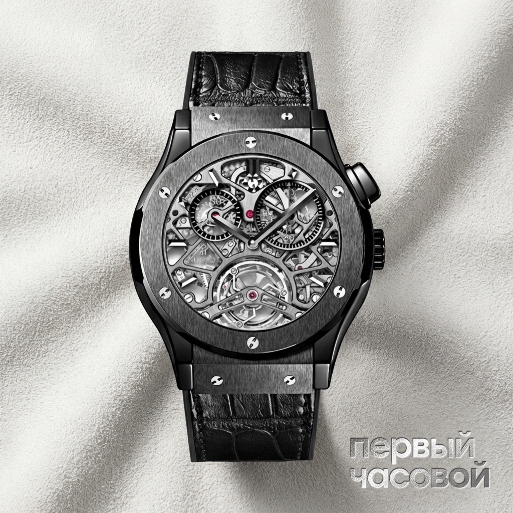 Hublot 45 Mm Classic Fusion Tourbillon Skeleton All Black