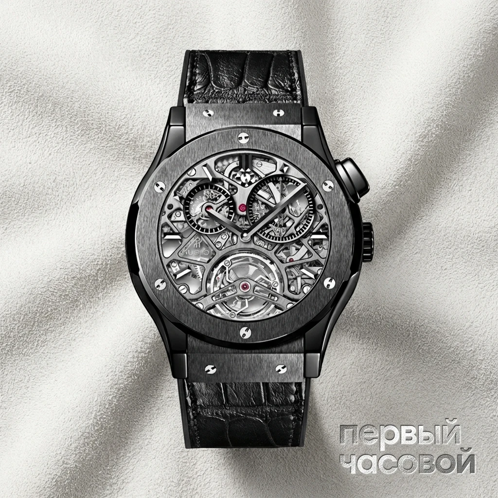 Hublot 45 Mm Classic Fusion Tourbillon Skeleton All Black 506.CM.0140.LR