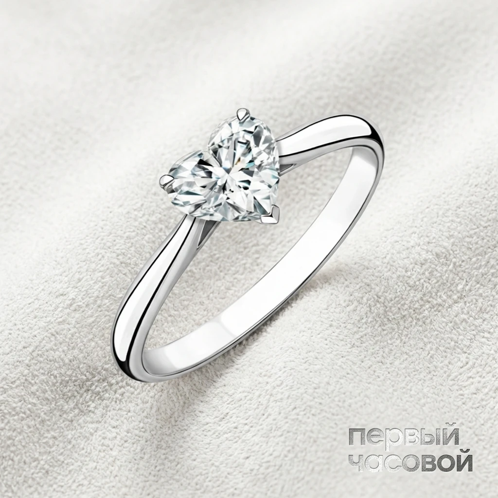 Купить украшение Studio jewelry Кольцо 1,01 ct. I/Internally Flawless "Неаrt" : в наличии в Москве!