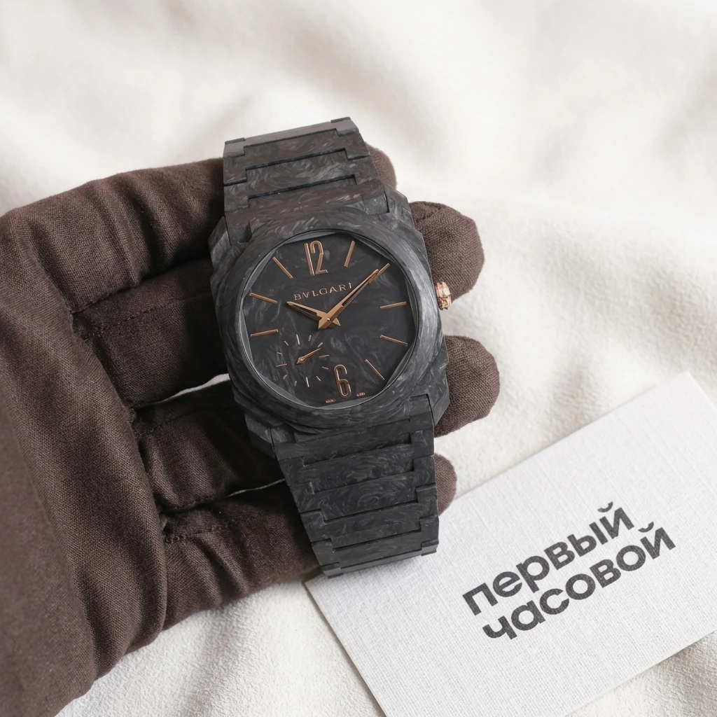Купить элитные часы Bvlgari Octo Finissimo Carbon Gold Automatic 103779: в наличии в Москве!
