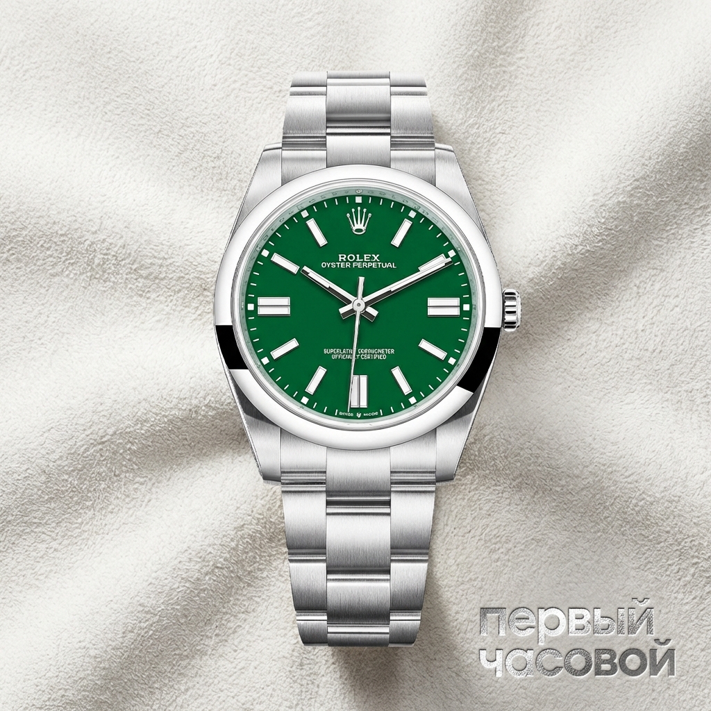 Rolex Oyster Perpetual 41 Mm Green Dial New Model