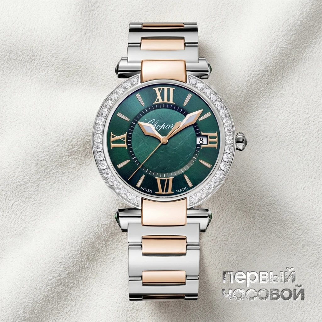 Купить элитные часы Chopard Imperiale Quartz Steel Gold Custom Diamonds 383532-6007: в наличии в Москве!