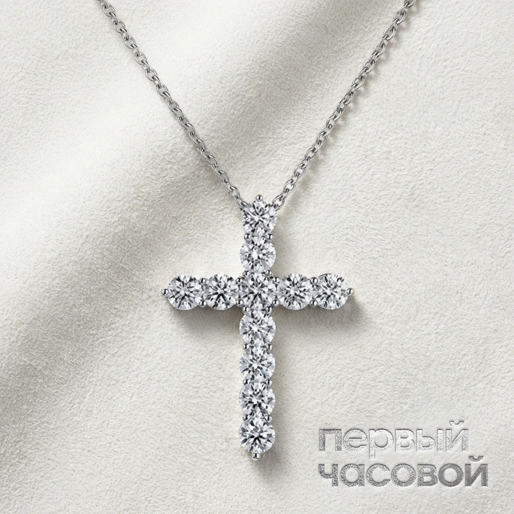 Купить украшение Studio jewelry Крест с бриллиантами 0,77 ct. : в наличии в Москве!