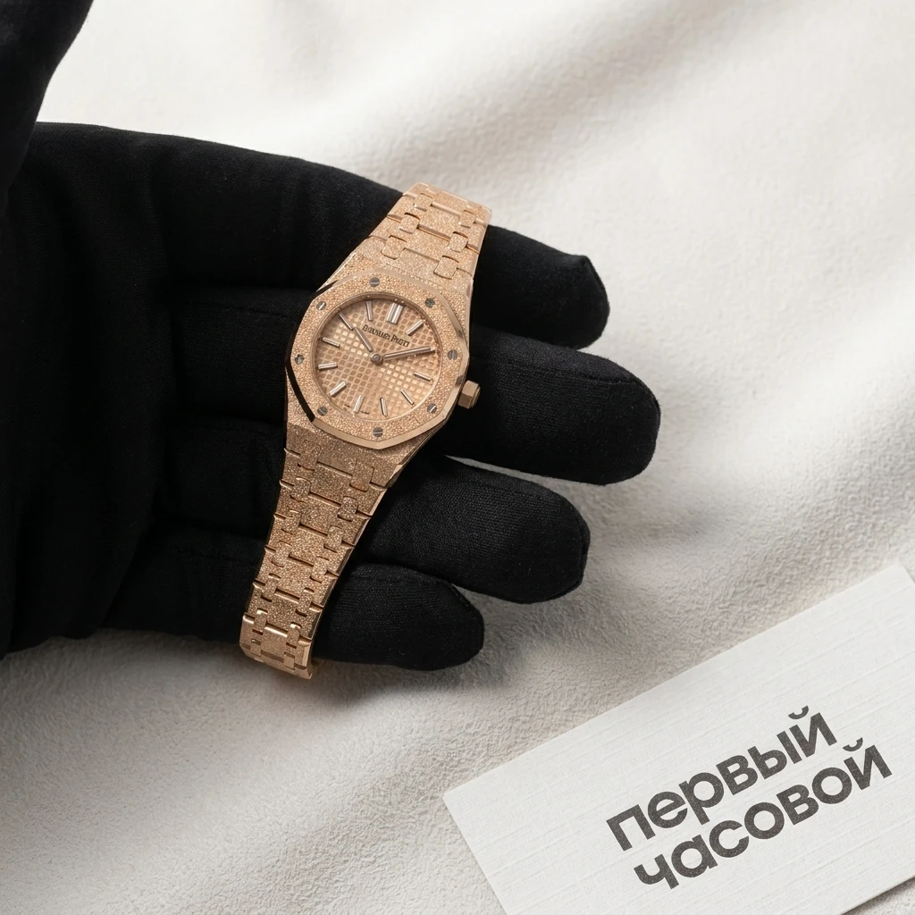 Купить элитные часы Audemars Piguet Royal Oak Mini Frosted Rose Gold 23Mm 67630OR.GG.1312OR.01: в наличии в Москве!