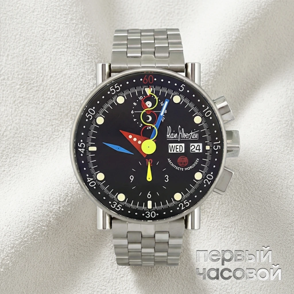 Купить элитные часы Alain Silberstein Krono Bauhaus 39,5 Mm Limited Edition LWO 5100: в наличии в Москве!