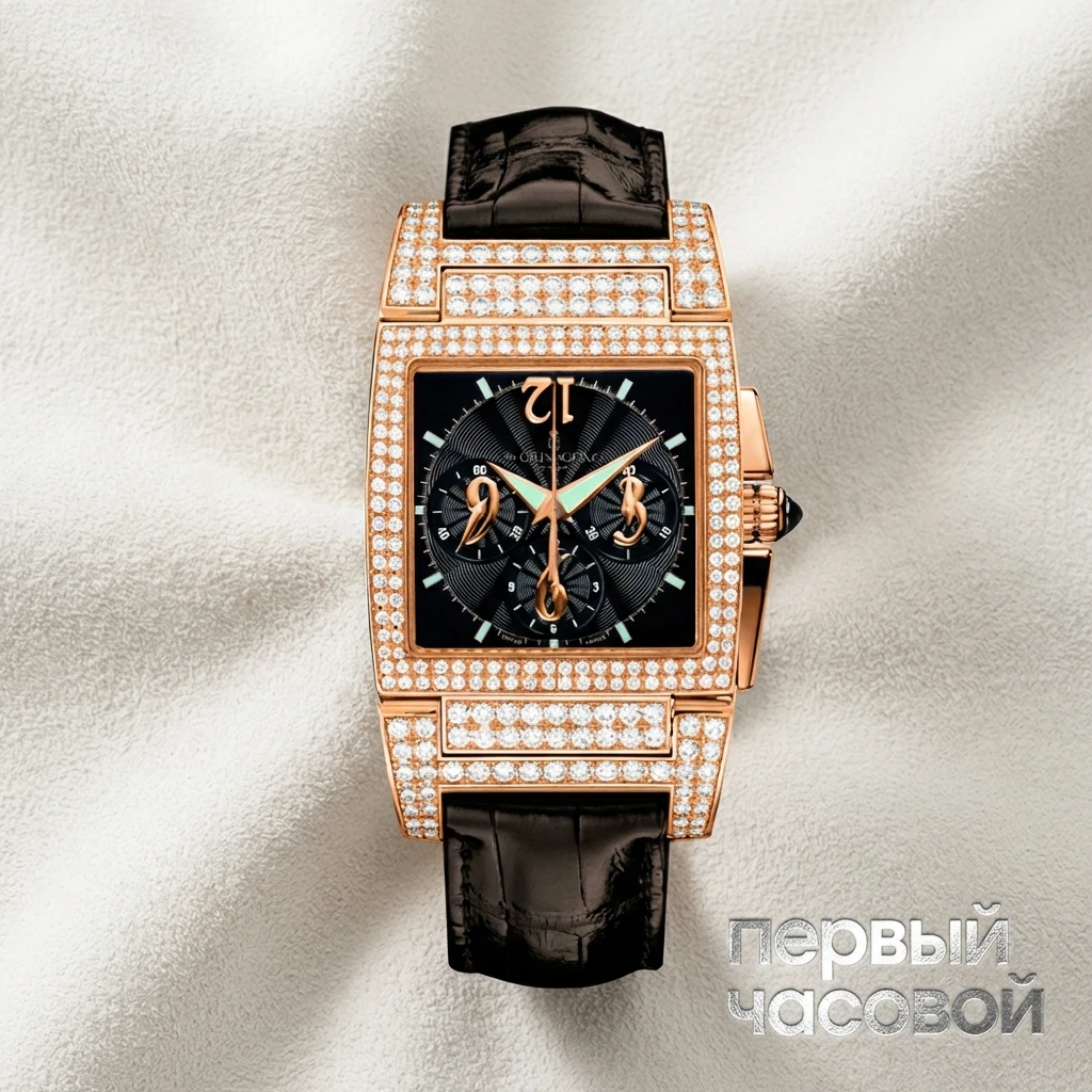 Купить элитные часы De Grisogono Instrumento Chrono Diamonds Custom Diamonds UNO CHRONO N04 : в наличии в Москве!
