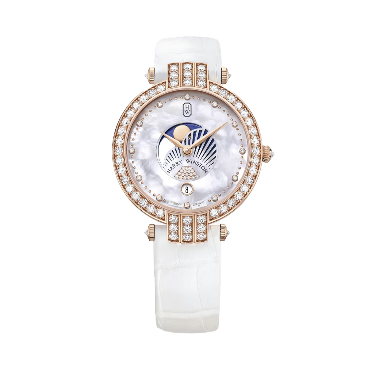 Купить элитные часы Harry Winston Premier Moon Phase 36mm PRNQMP36RR001: в наличии в Москве!
