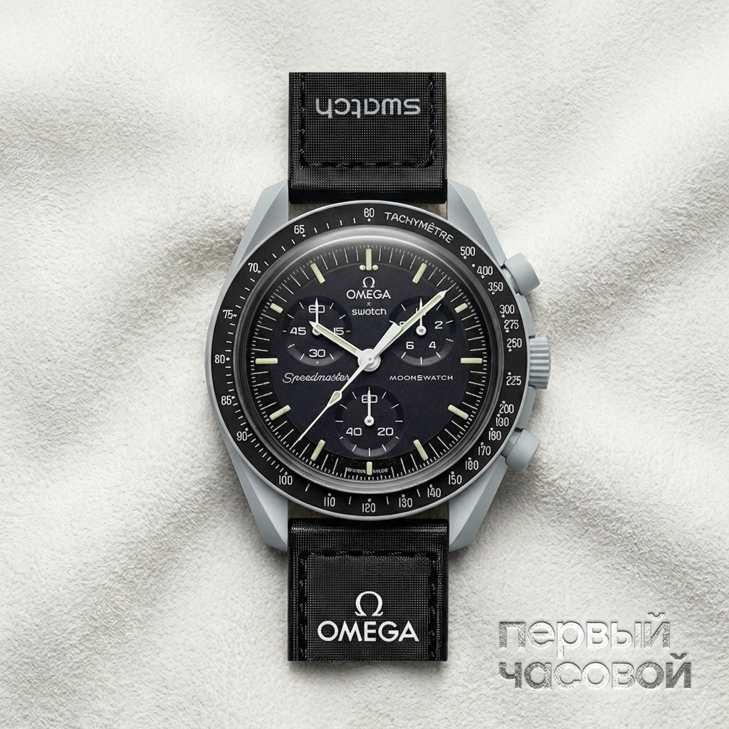 Купить элитные часы Omega X Swatch Moonswatch Bioceramic Mission To Moon SO33M100: в наличии в Москве!