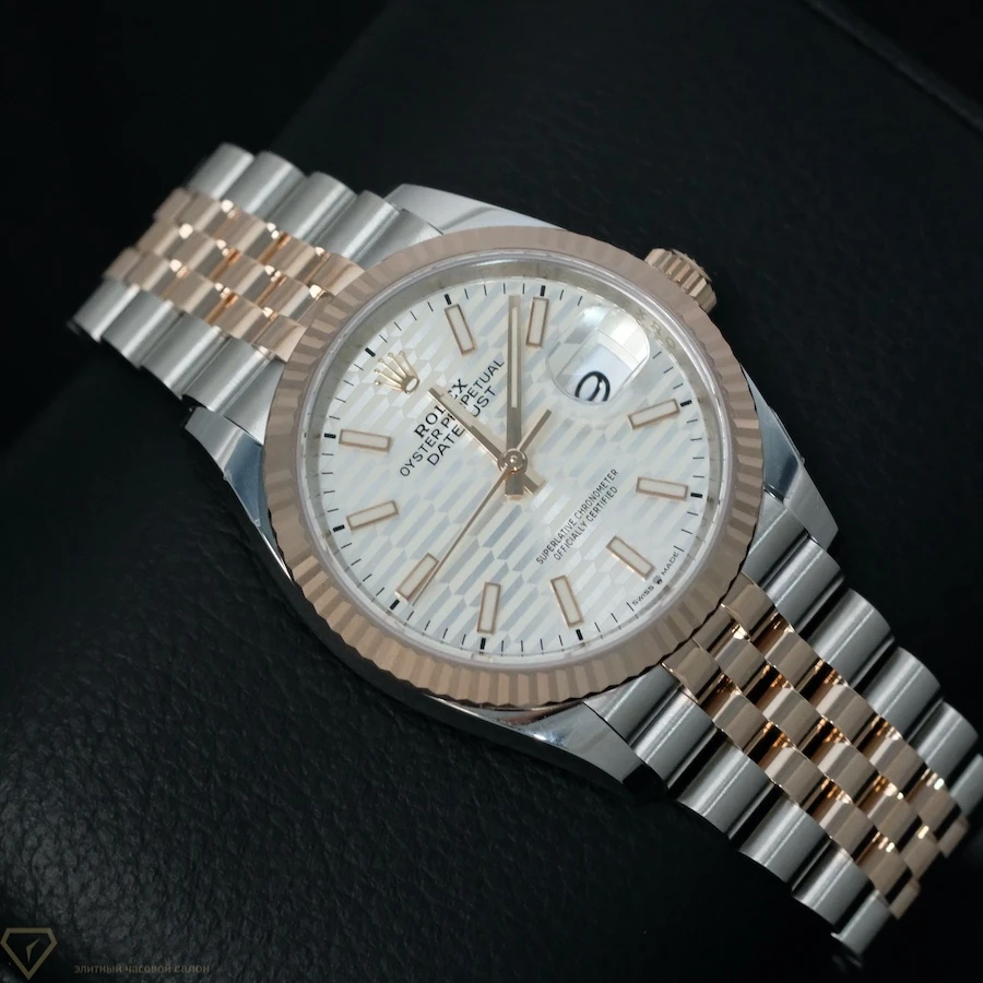 Купить элитные часы Rolex Datejust 36mm Steel and Everose Gold Flutted Dial 126231-0033: в наличии в Москве!