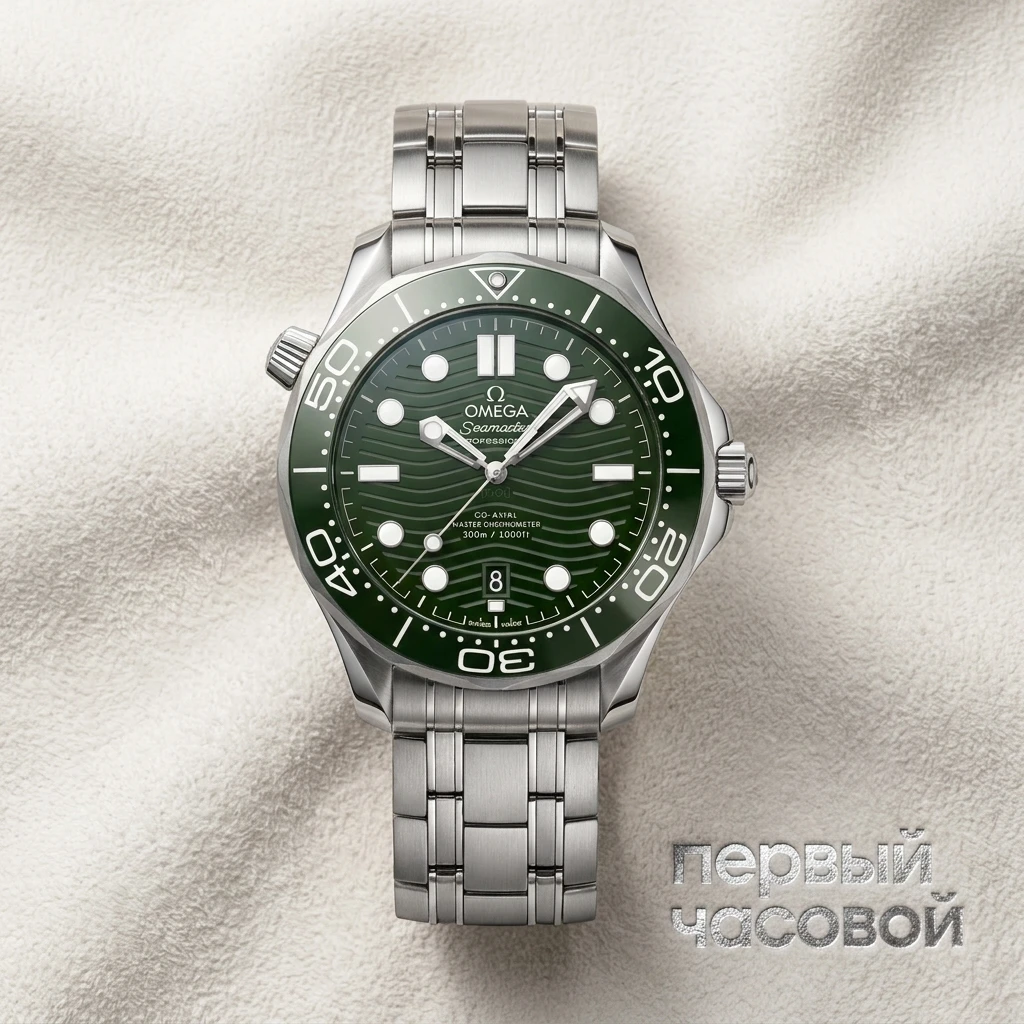 Omega Seamaster Diver 300M Co‑Axial Master Chronometer 42 mm Green Dial 210.30.42.20.10.001