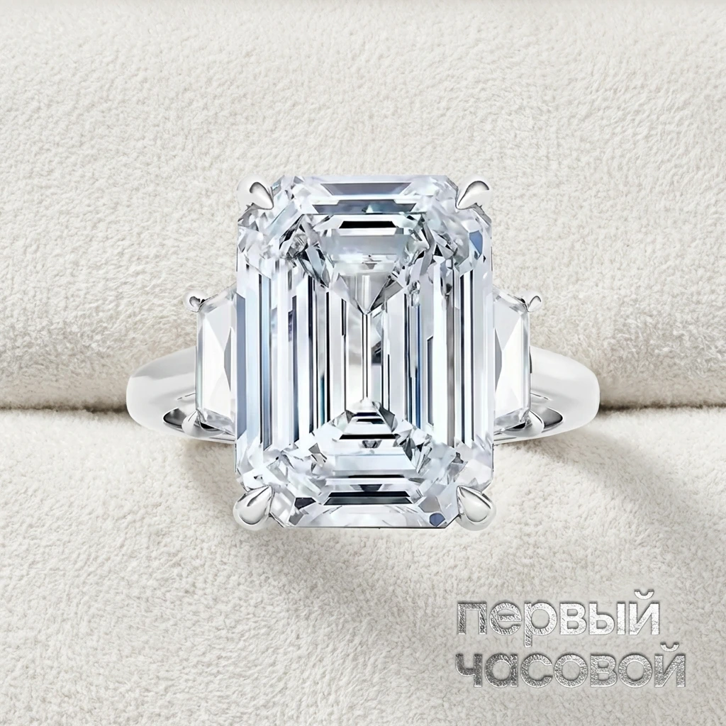 Купить украшение Studio jewelry Кольцо 10,04 ct. E/VS1 Laboratory Grown Diamond : в наличии в Москве!