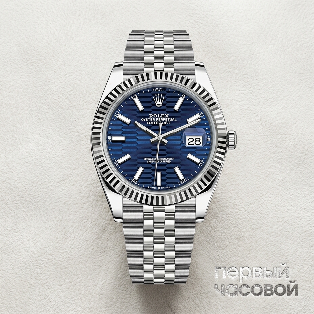 Rolex Datejust 41Mm Blue Fluted Motif 2023
