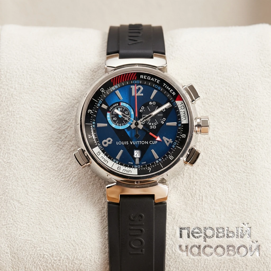 Купить элитные часы Louis Vuitton Tambour Regatta Navy Q102D0: в наличии в Москве!