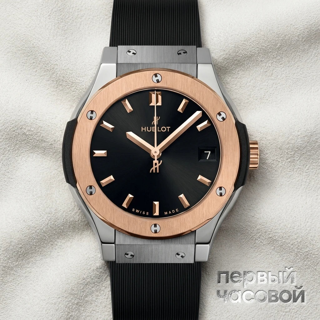 Купить элитные часы Hublot Classic Fusion Titanium King Gold 581.NO.1480.RX: в наличии в Москве!