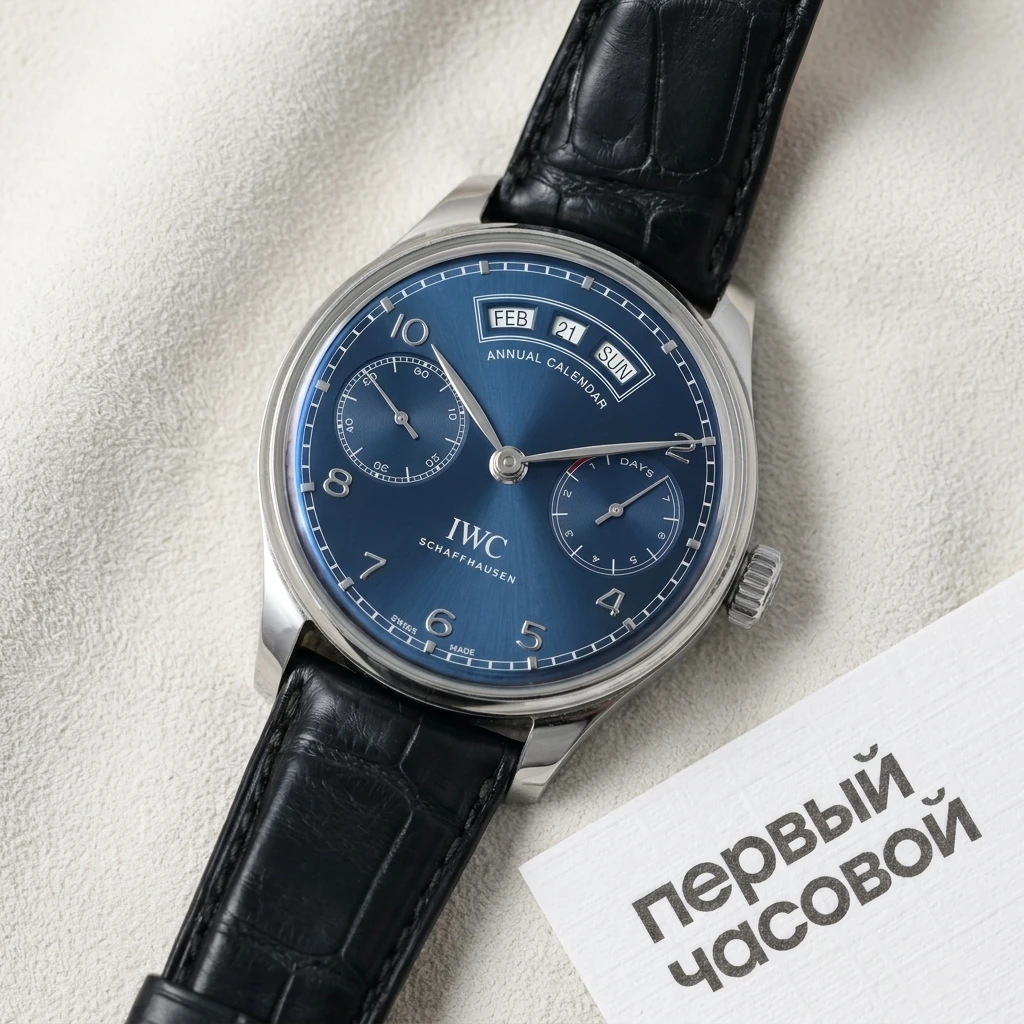 Купить элитные часы Iwc Portugieser 7 Days annual calendar IW503502: в наличии в Москве!