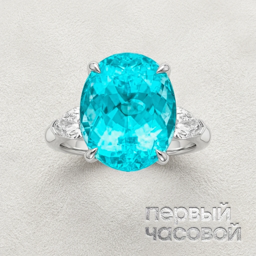 Купить украшение Studio jewelry Кольцо С Турмалином "Параиба" 15,04 Ct. : в наличии в Москве!