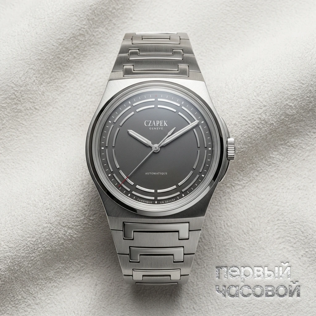 Czapek Antarctique Titanium Dark Sector Red Tipped