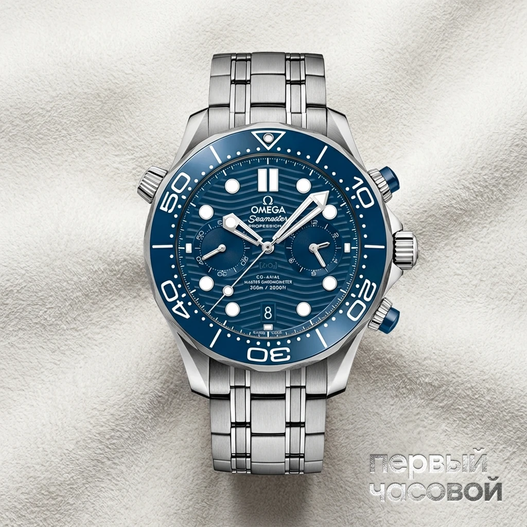 Купить элитные часы Omega SEAMASTER DIVER 300M CO‑AXIAL MASTER CHRONOMETER CHRONOGRAPH 44 210.30.44.51.03.001: в наличии в Москве!