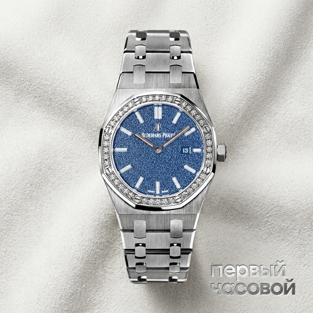Audemars Piguet Royal Oak Quartz Steel Frosted Dial Diamond Bezel 33mm Limited Edition 67651ST.ZZ.1261ST.02