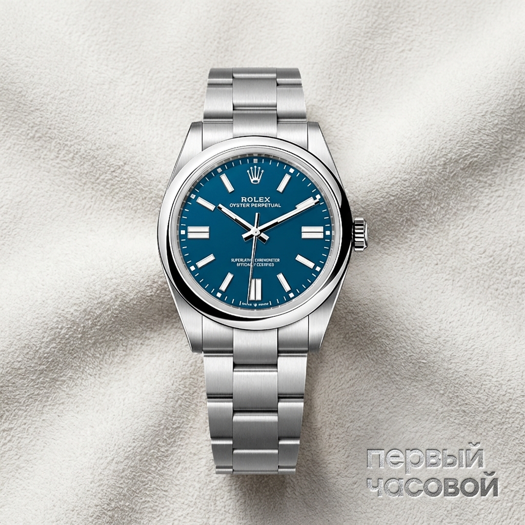 Rolex Oyster Perpetual 41 Mm Med Blue Dial New Model