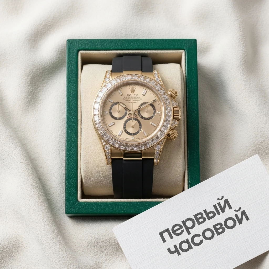 Купить элитные часы Rolex Cosmograph Daytona Yellow Gold Factory Diamonds Oysterflex 126538TBR: в наличии в Москве!