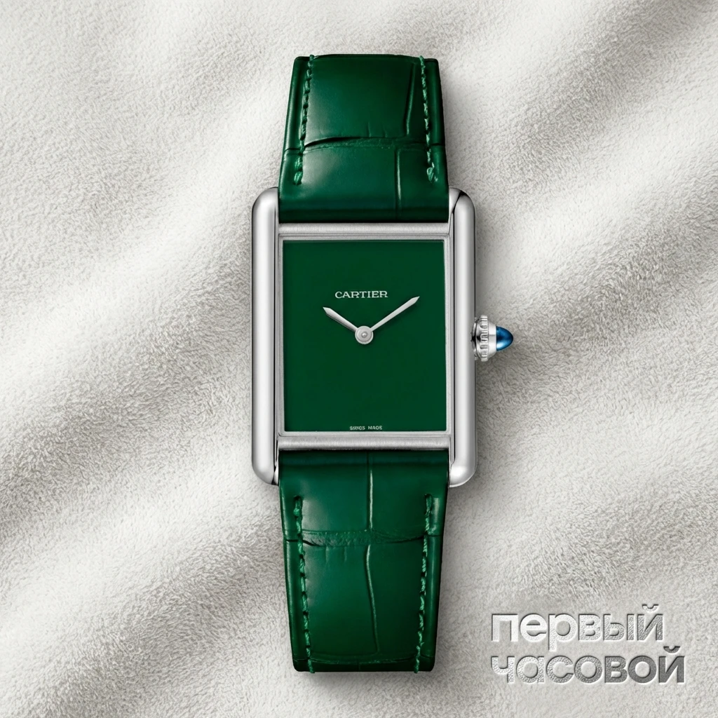 Купить элитные часы Cartier Tank Must De Cartier Green Limited Edition 2021 WSTA0056: в наличии в Москве!