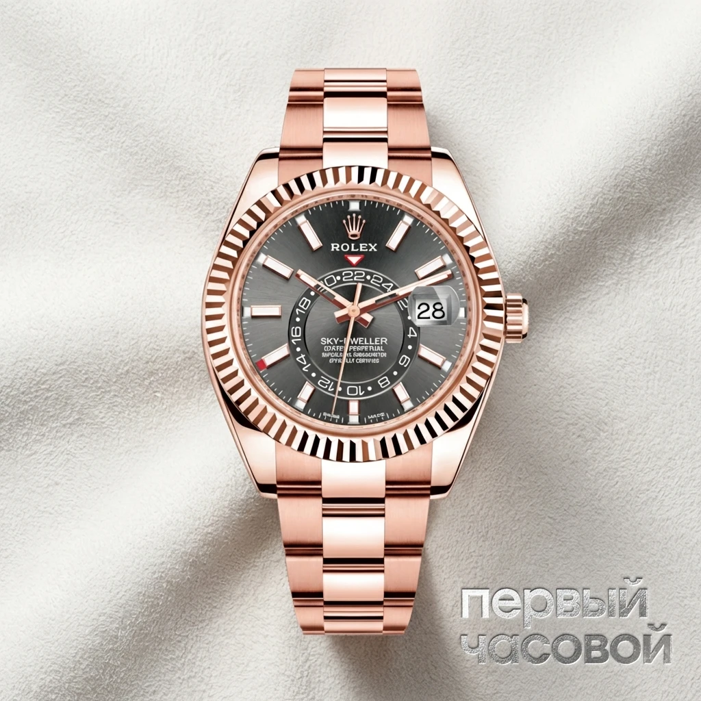 Купить элитные часы Rolex Sky-Dweller Rose Gold Slate Dial 326935: в наличии в Москве!