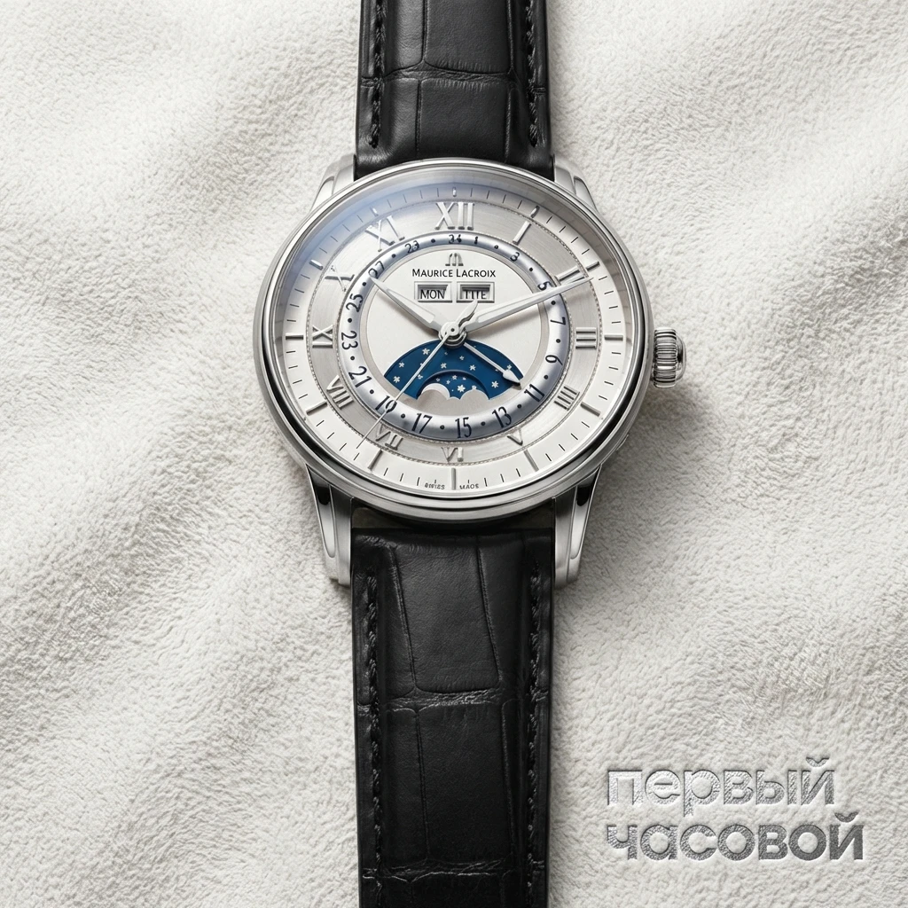 Купить элитные часы Maurice Lacroix Masterpiece Phase de Lune mp6428-ss001-11e: в наличии в Москве!
