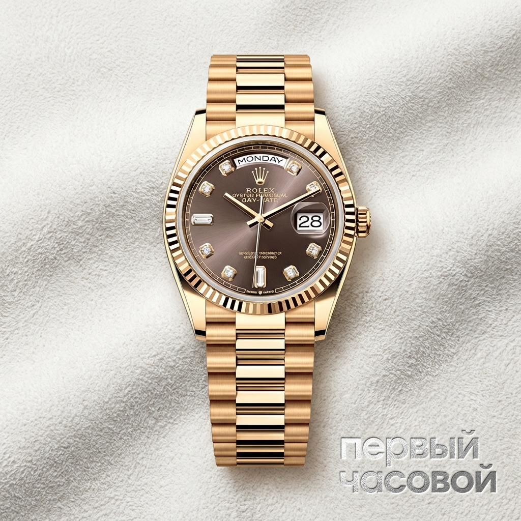 Rolex Day-Date 36 Mm Yellow Gold Dark Grey Dial