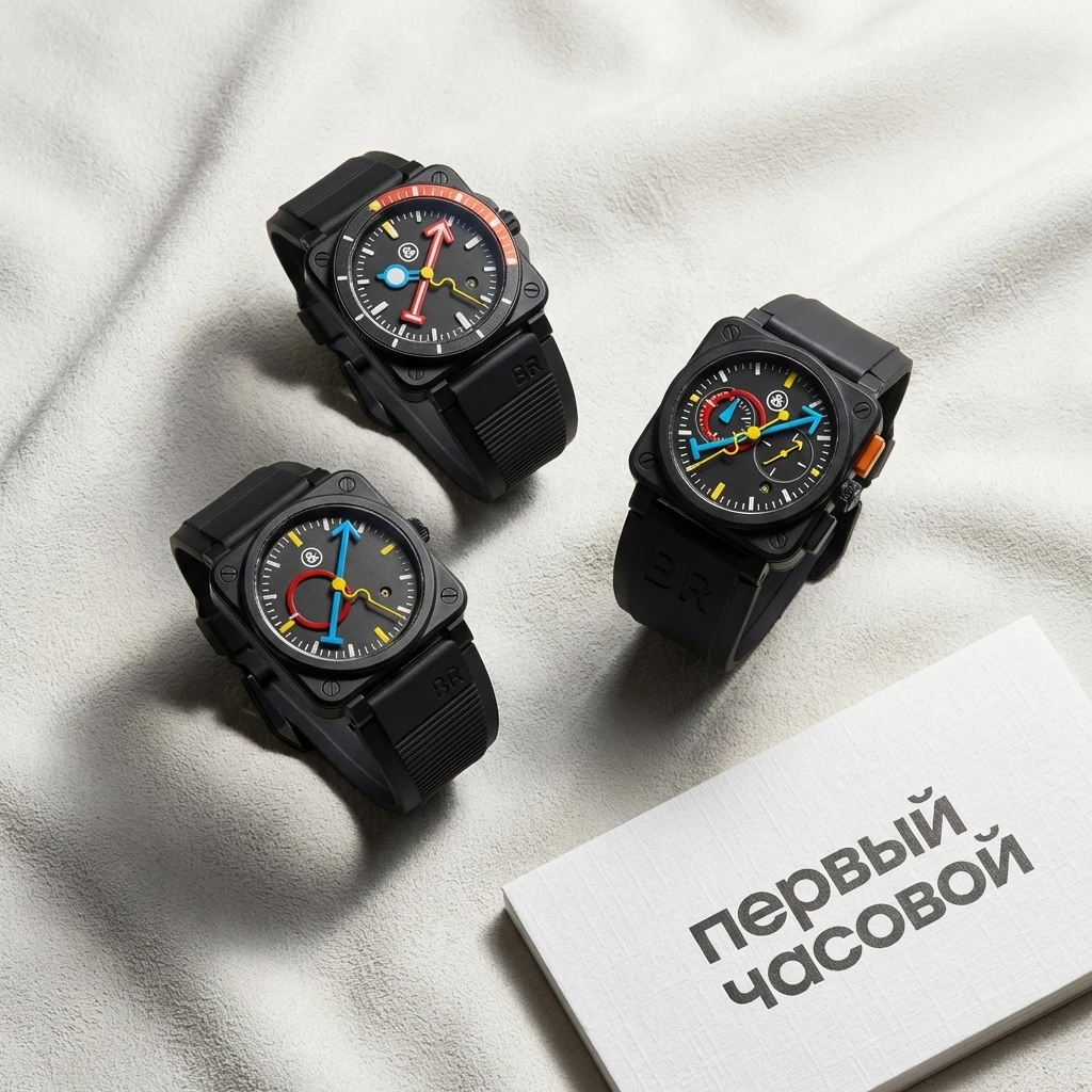 Купить элитные часы Bell &amp; Ross Bell &amp; Ross x Alain Silberstein Grail Watch Trilogy Set BR0392-AS-CE/SRB - KLUB 22, BR0392-D-AS-CE/SRB - MARINE 22, BR0394-AS-CE/SRB - KRONO 22: в наличии в Москве!