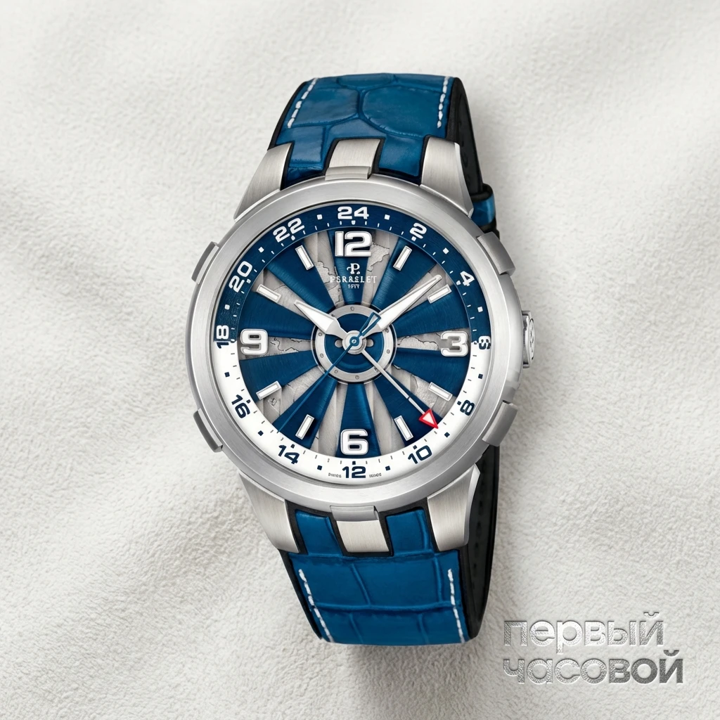 Купить элитные часы Perrelet Gmt Turbine A0192: в наличии в Москве!