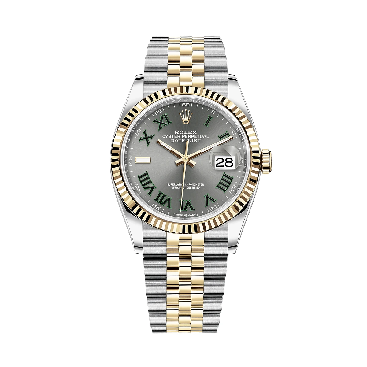 Купить элитные часы Rolex Datejust 36mm Wimbledon Steel Yellow Gold 126233: в наличии в Москве!