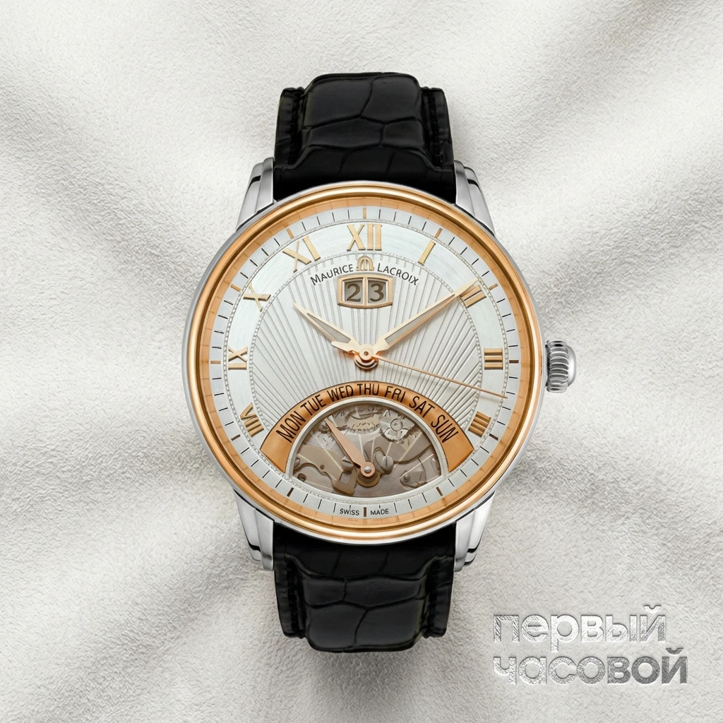 Купить элитные часы Maurice Lacroix Masterpiece Jours Retrogrades MP6358-PS101-11E: в наличии в Москве!