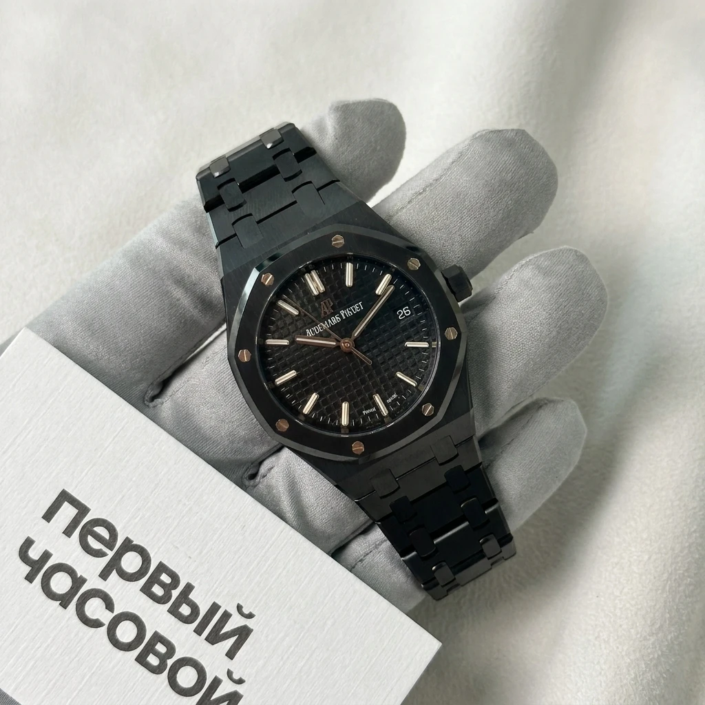Купить элитные часы Audemars Piguet Royal Oak Black Ceramic 34mm Automatic 77350CE.OO.1266CE.01: в наличии в Москве!