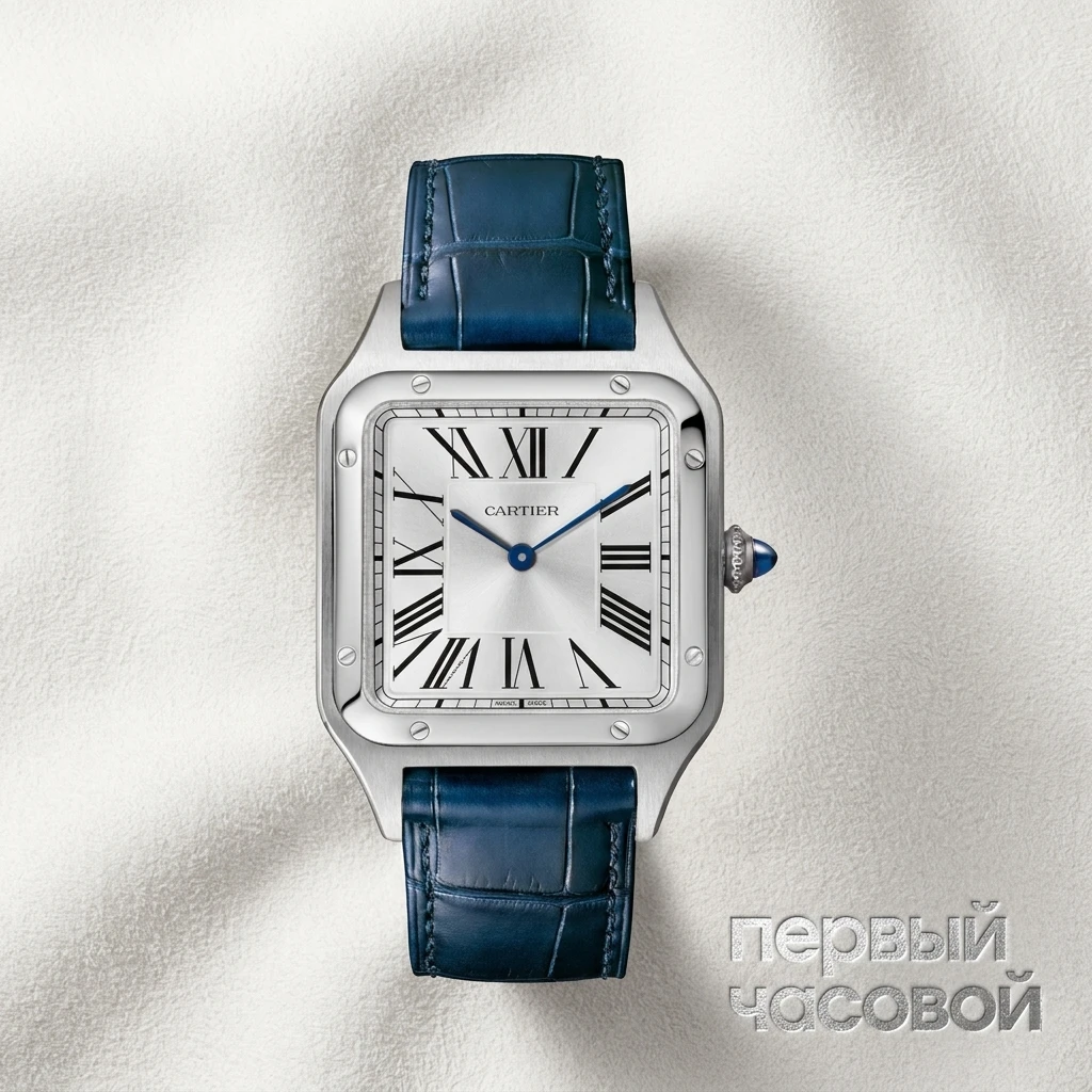 Купить элитные часы Cartier SANTOS-DUMONT STEEL QUARTZ Large model WSSA0085: в наличии в Москве!