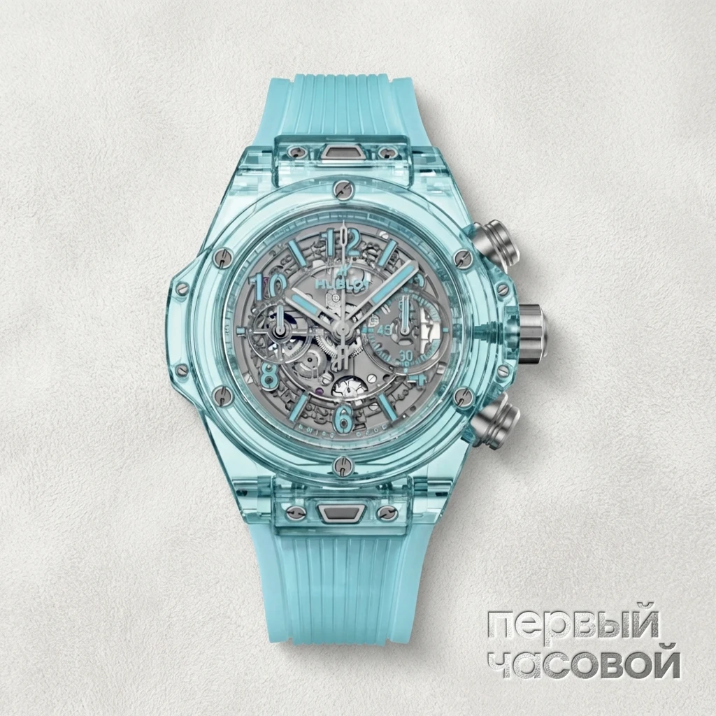 Купить элитные часы Hublot BIG BANG UNICO WATER BLUE SAPPHIRE 421.JL.4890.RT: в наличии в Москве!