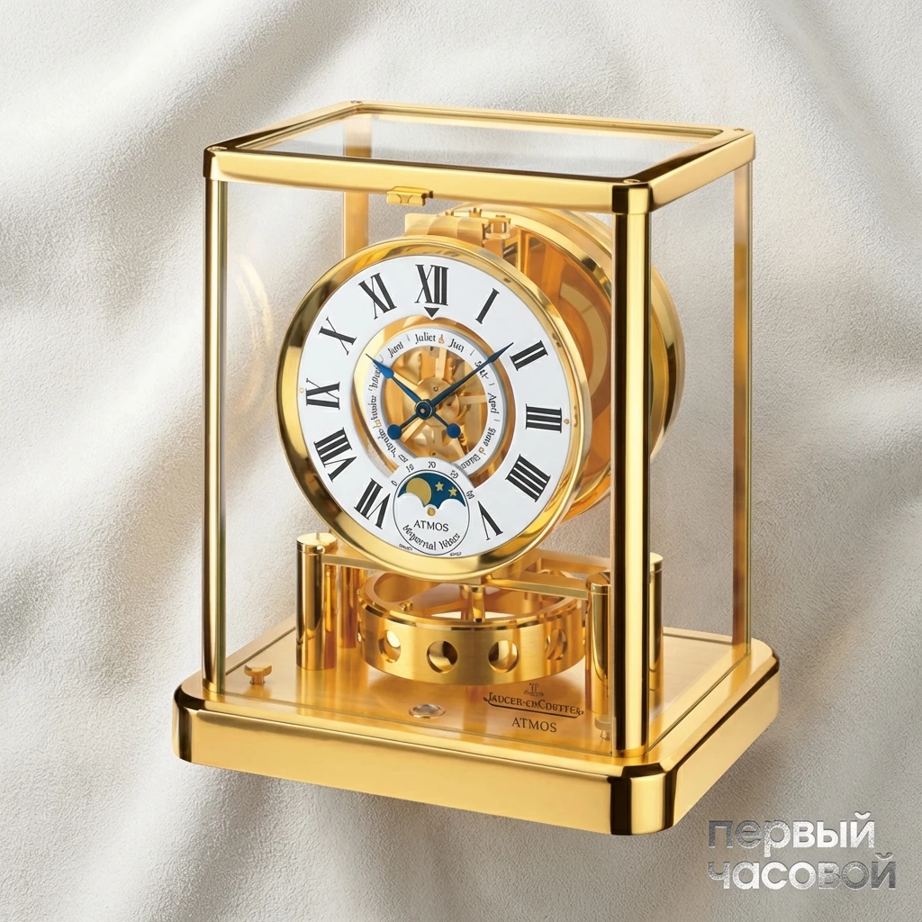 Купить элитные часы Jaeger-LeCoultre ATMOS Classique Phases de Lune 5111202: в наличии в Москве!