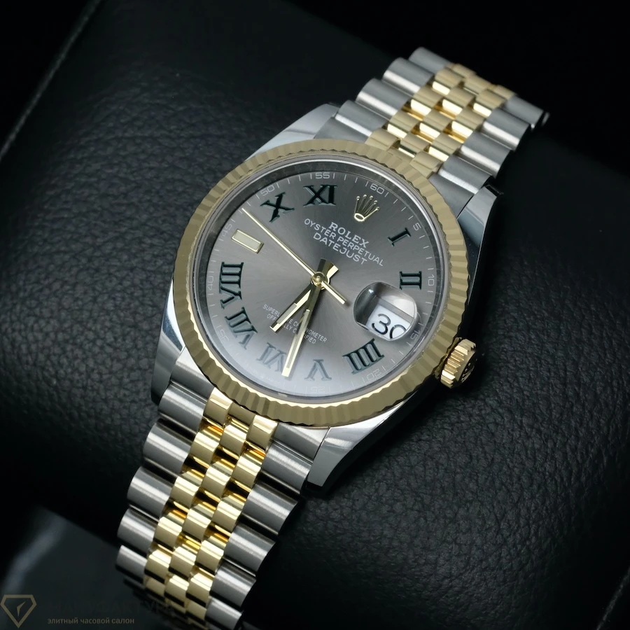 Купить элитные часы Rolex Datejust 36mm Wimbledon Steel Yellow Gold 126233: в наличии в Москве!