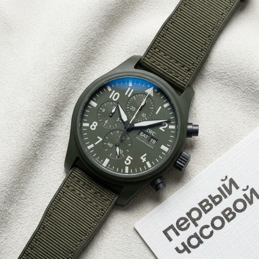 Купить элитные часы Iwc Pilot’s Watch Chronograph Top Gun Edition Woodland IW389106: в наличии в Москве!