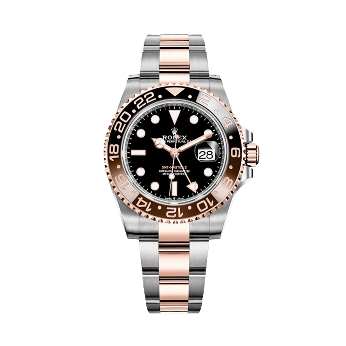 Купить элитные часы Rolex GMT-Master 40 Oystersteel and Everose gold 126711CHNR: в наличии в Москве!