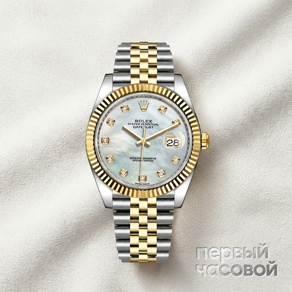 Rolex Oyster Perpetual Datejust Ii 41 Mm Steel And Yellow Gold Mop Dial
